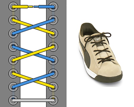 Как красиво зашнуровать обувь с 8 дырками? Шнуровка кроссовок, женских ботинок и высоких кедов, длина шнурков